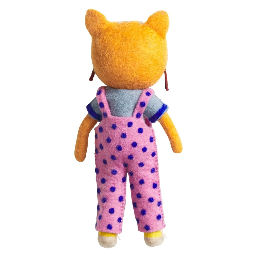 Tino Felt Cat Toy soft toy Sage &amp; Clare