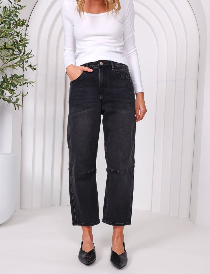 Toni Barrel Jeans - Black jeans Monaco Jeans