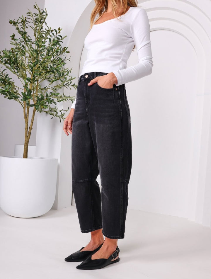 Toni Barrel Jeans - Black jeans Monaco Jeans