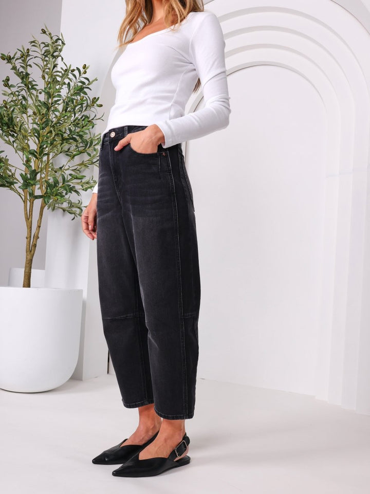 Toni Barrel Jeans - Black jeans Monaco Jeans