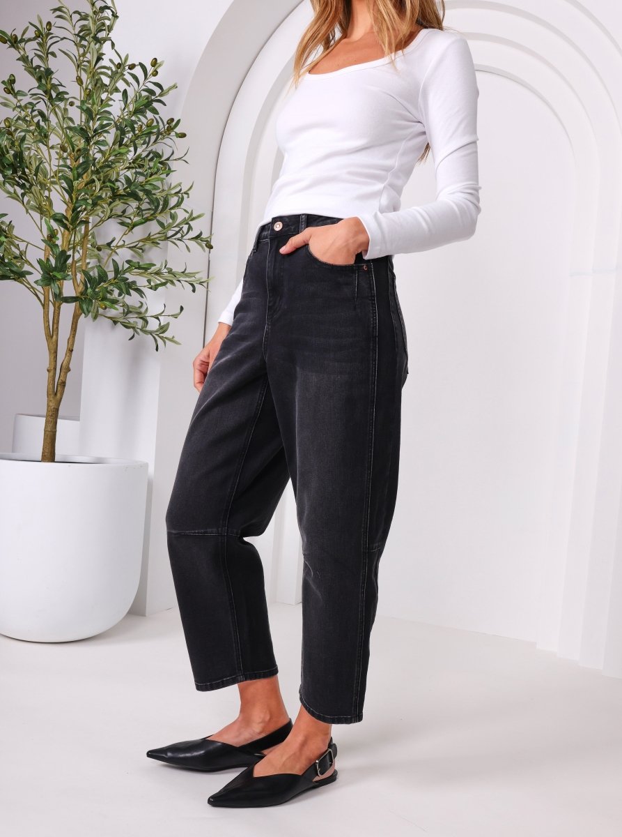 Toni Barrel Jeans - Black jeans Monaco Jeans
