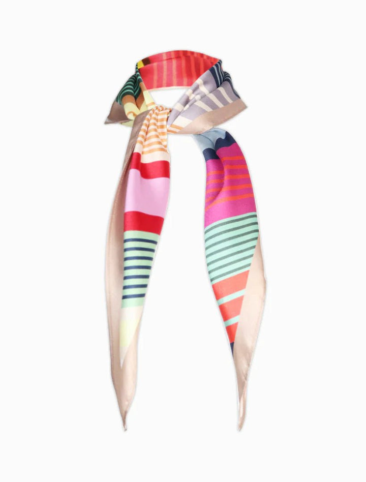 Trapezoid Scarf Bright Stripes scarf zjoosh