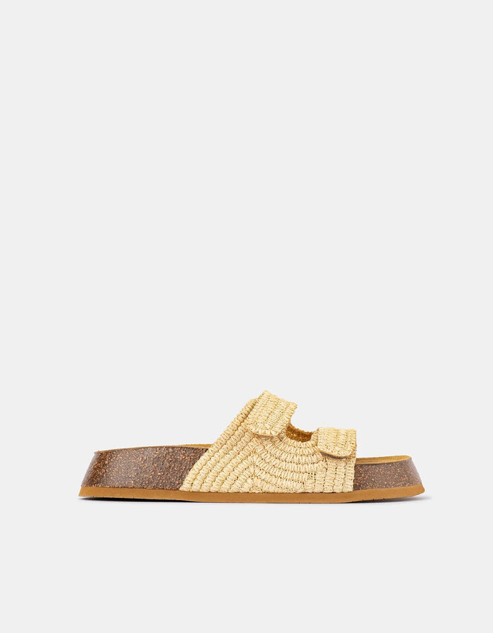 Tropea Sand Raffia Shoes Department of Finery