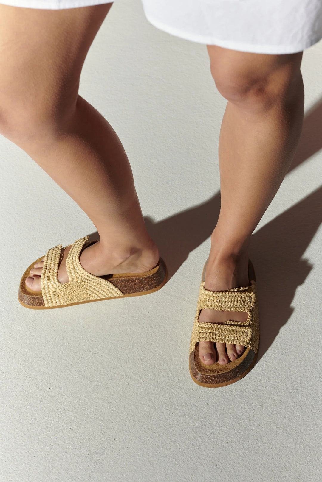 Tropea Sand Raffia Shoes Department of Finery