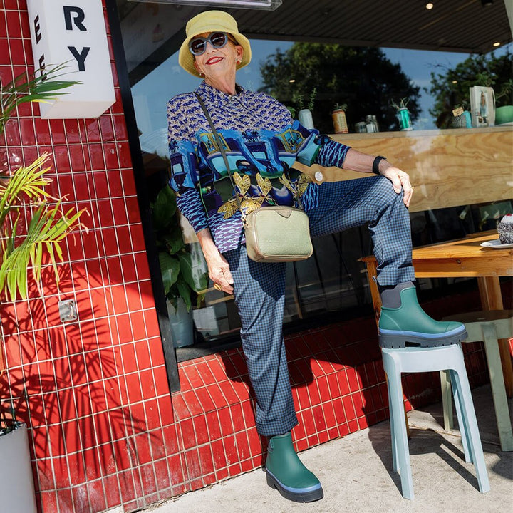 Tully Boot // Ocean Evergreen Gumboot Merry People