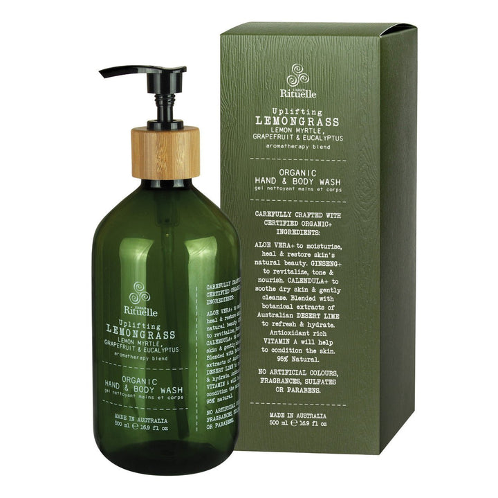 Urban Rituelle EQ 500m Hand and Body Wash - LEMONGRASS Candles Urban Rituelle
