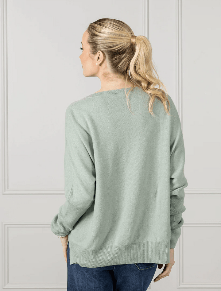 Vanessa Cashmere Jumper Sage General zjoosh