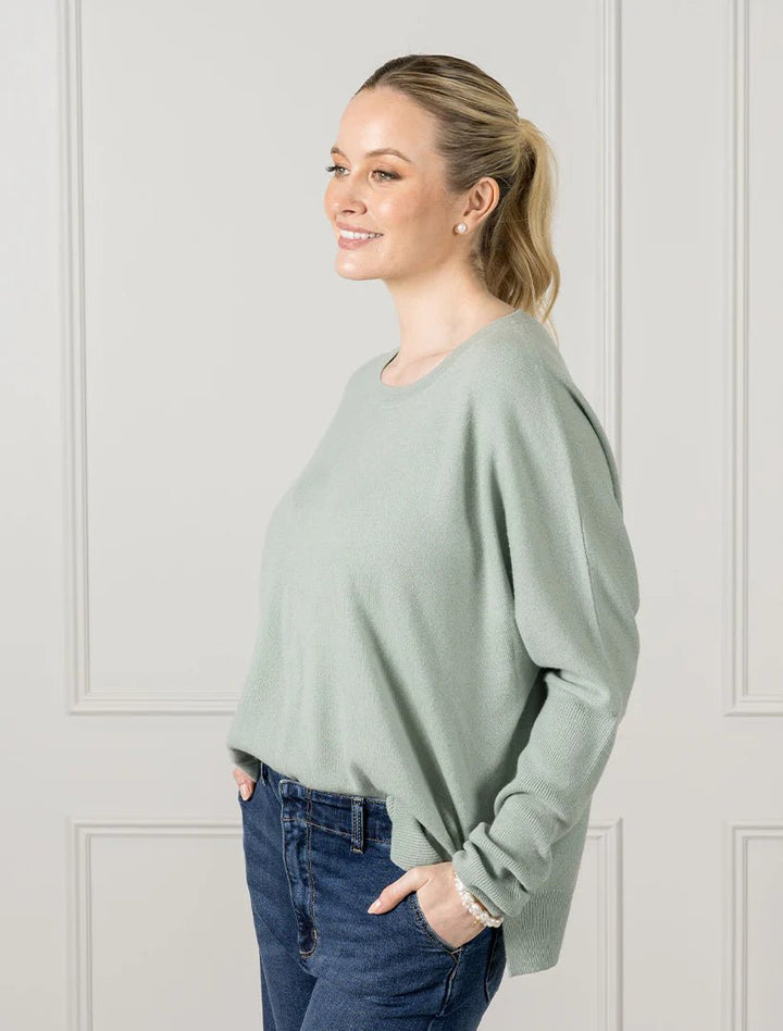 Vanessa Cashmere Jumper Sage General zjoosh