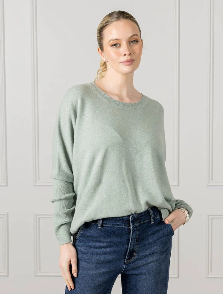 Vanessa Cashmere Jumper Sage General zjoosh