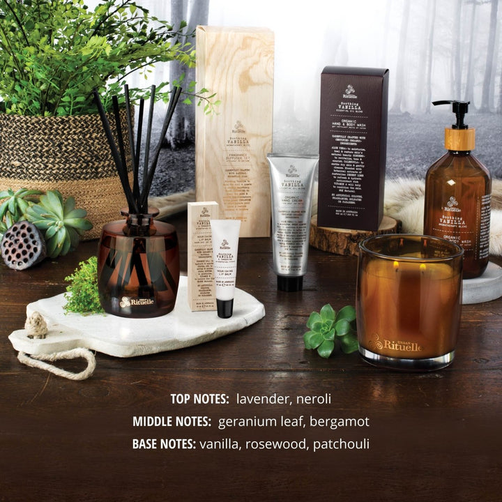 Vanilla, Lavender &amp; Geranium Mini Fragrance Diffuser Set | 90ml Diffuser Urban Rituelle