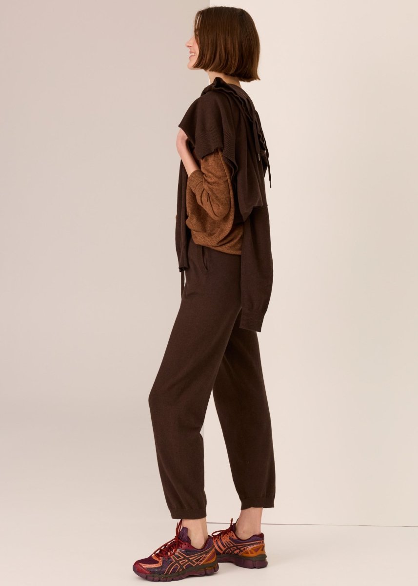 Vaun V-Neck Knit - Toffee knit POL