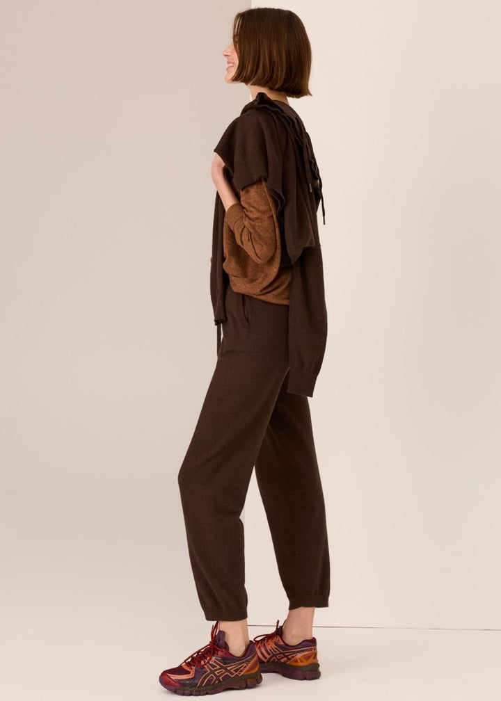 Vaun V-Neck Knit - Toffee knit POL