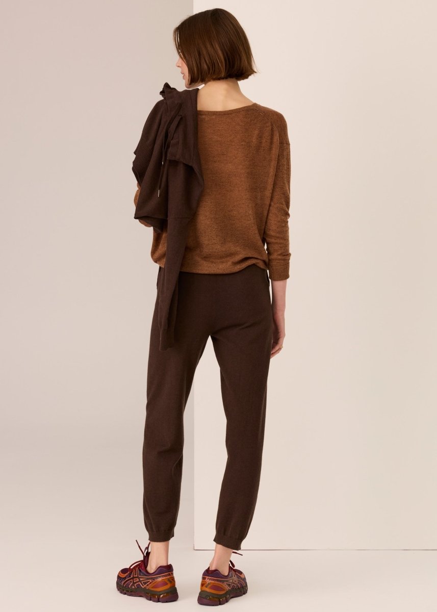 Vaun V-Neck Knit - Toffee knit POL