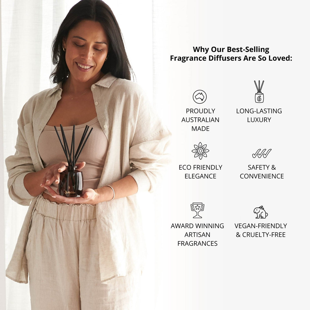 Velvet Rose Garden, Patchouli, Amber Fragrance Diffuser Set | 220ml Urban Rituelle