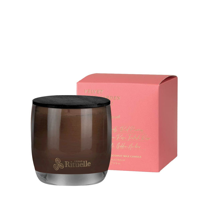 Velvet Rose Garden, Patchouli, Amber Scented Soy Candle | 140gm Urban Rituelle