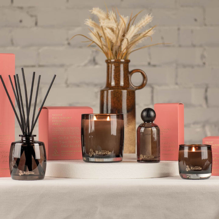 Velvet Rose Garden, Patchouli, Amber Scented Soy Candle | 140gm Urban Rituelle