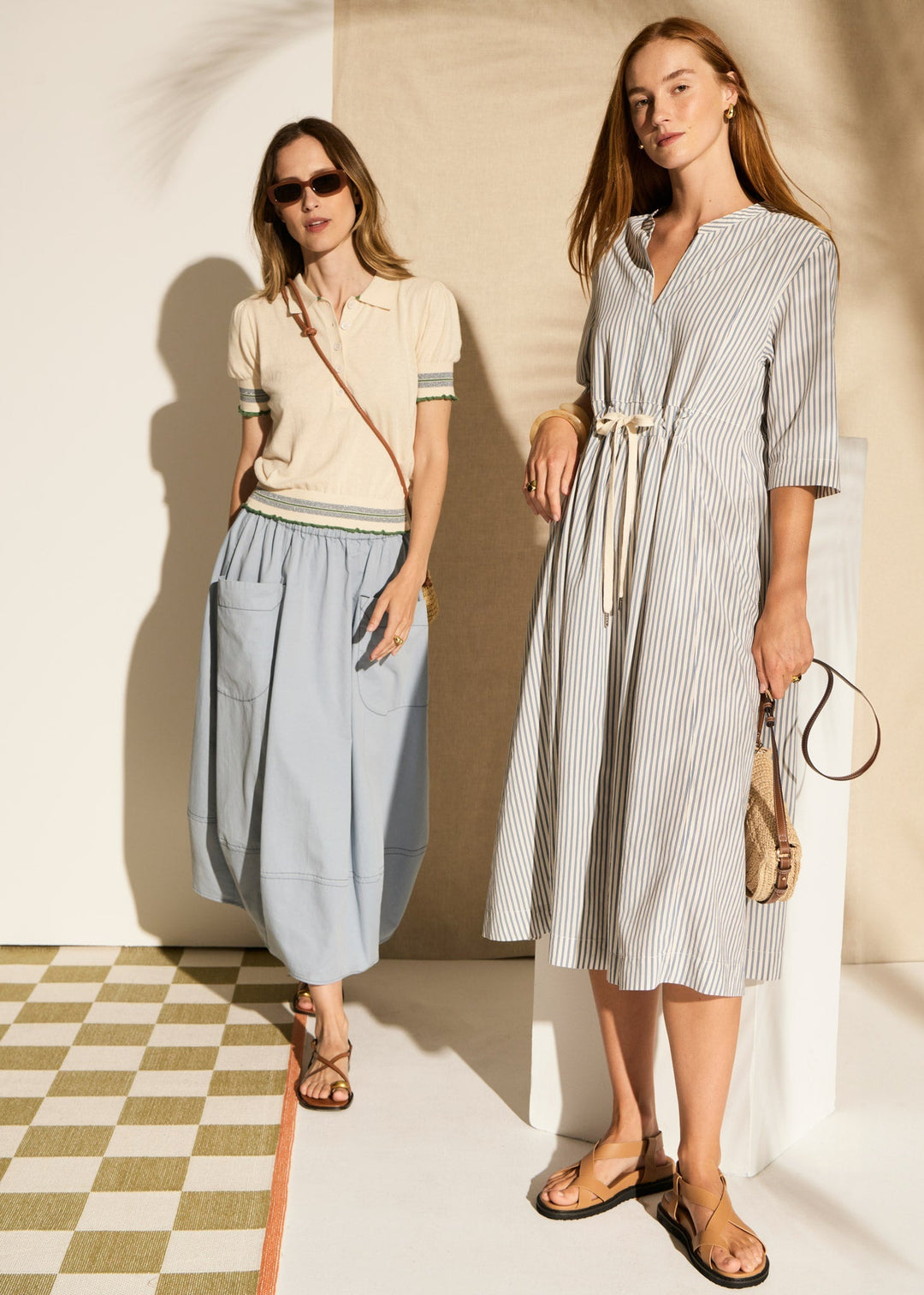 Vera Shirt Dress - Blue Stripe POL