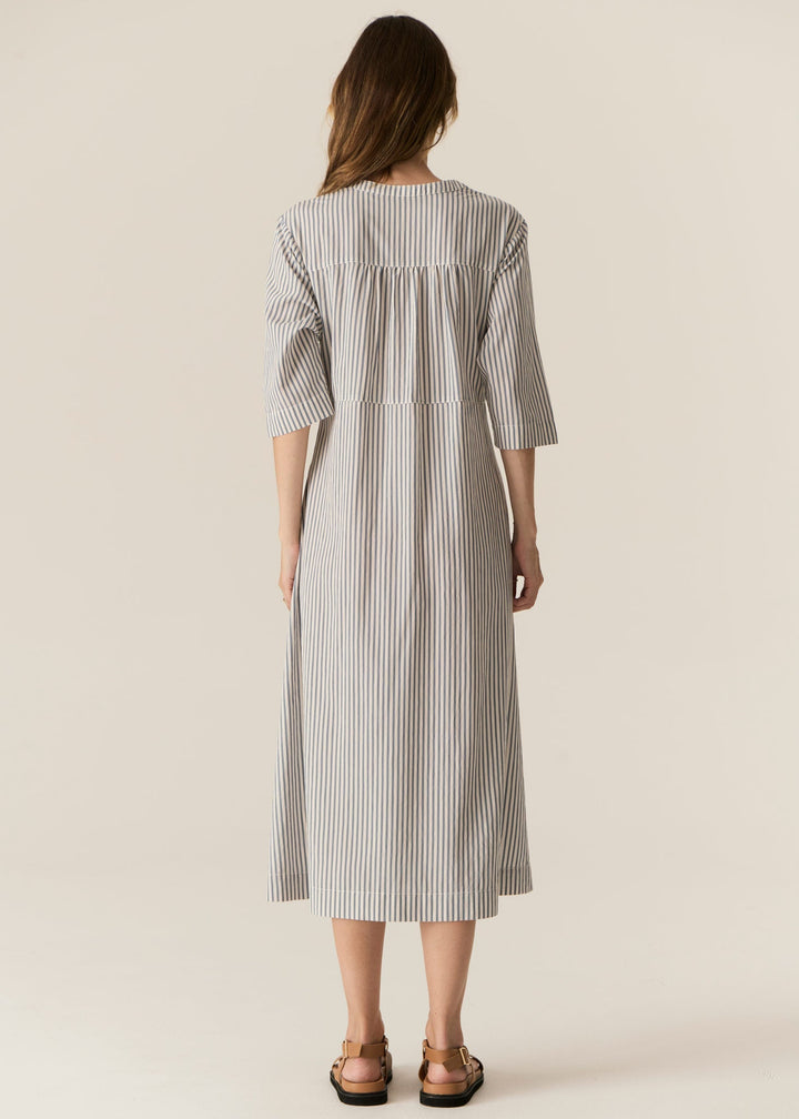Vera Shirt Dress - Blue Stripe POL
