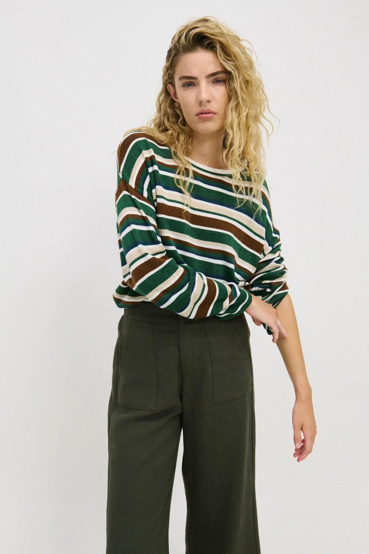 Verity Stripe Top Long sleeve tee Little Lies