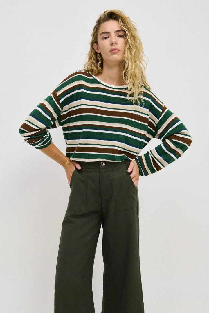 Verity Stripe Top Long sleeve tee Little Lies