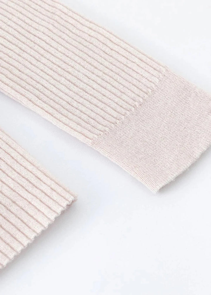 Vespa Ribbed Long Sleeve Crew - Chalk knit Alete