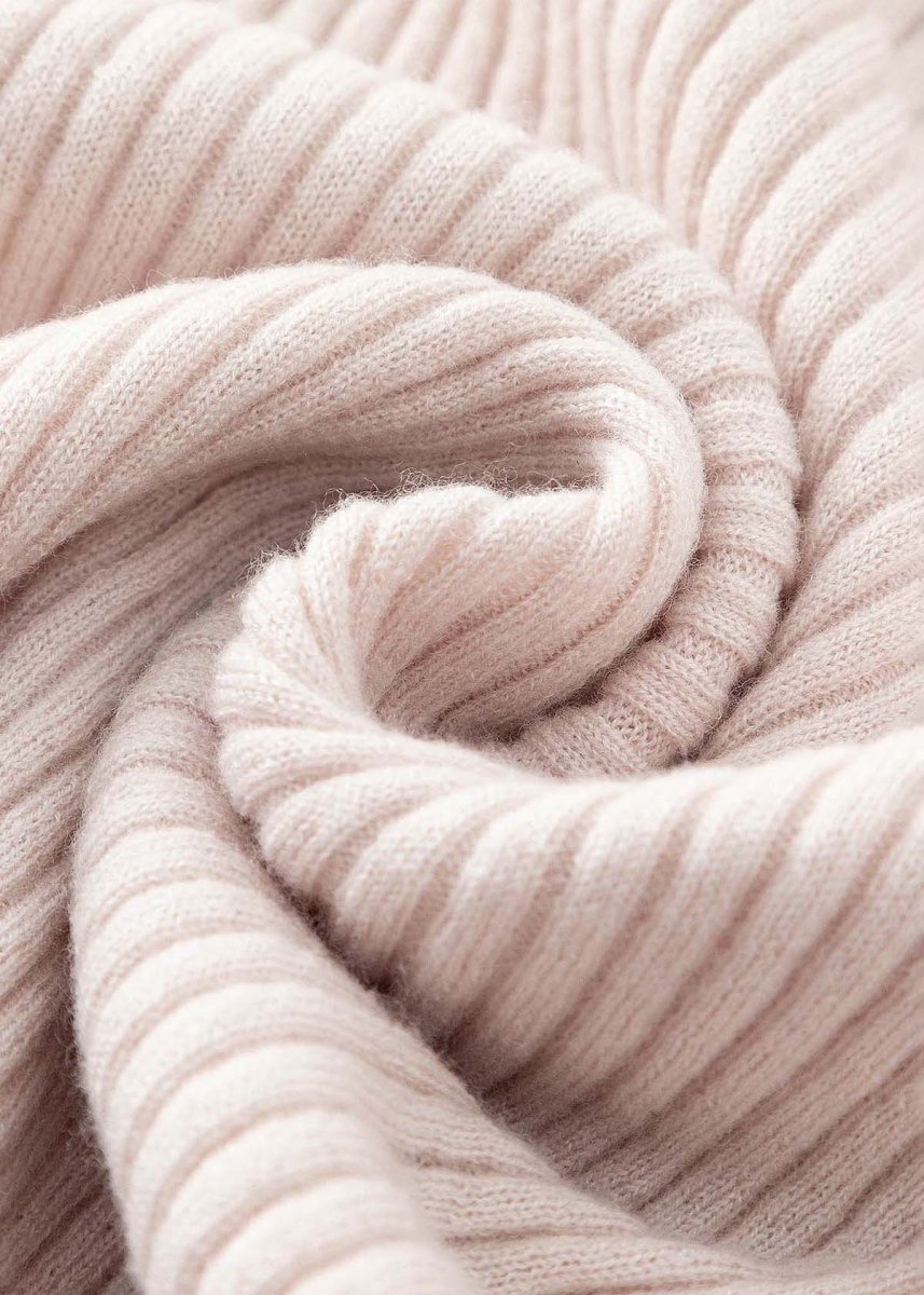 Vespa Ribbed Long Sleeve Crew - Chalk knit Alete