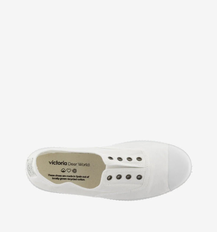 Victoria Shoes Canvas Elastic Trainers - Blanco Shoes Victoria Shoes