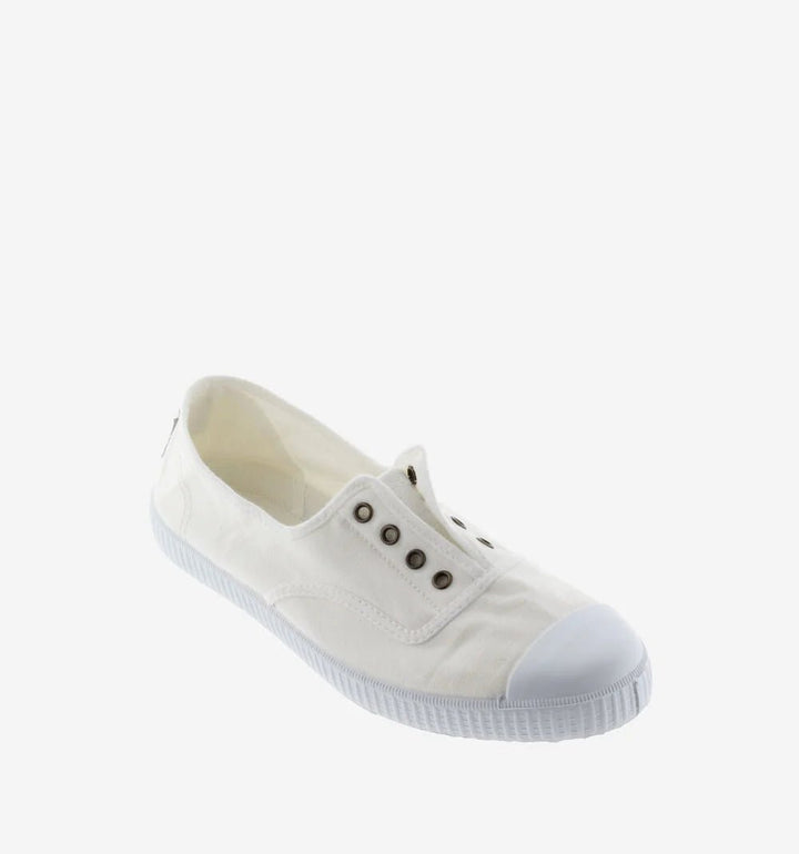 Victoria Shoes Canvas Elastic Trainers - Blanco Shoes Victoria Shoes
