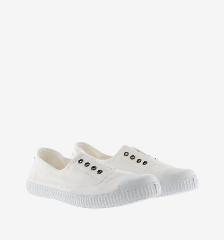 Victoria Shoes Canvas Elastic Trainers - Blanco Shoes Victoria Shoes
