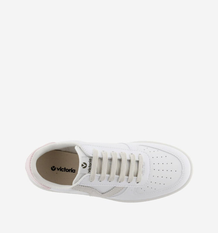Victoria Sports Trainers Madrid Contrast - Grey with Pale pink Shoes Victoria Shoes
