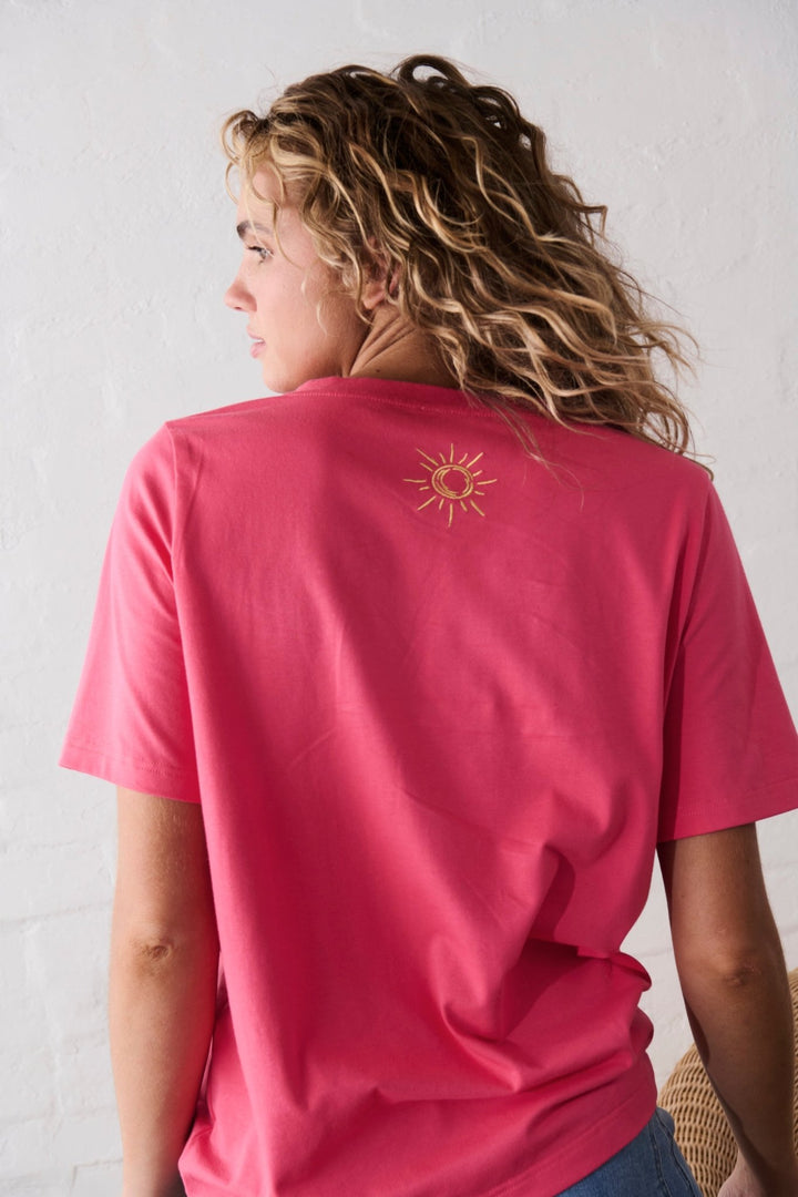 Victoria Tee | Palm Tree - Pink - Stanleyandstone
