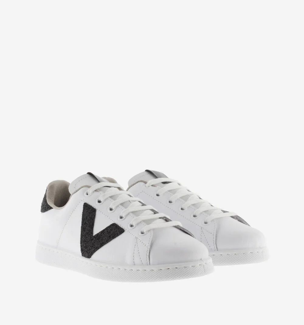 Victoria TENIS LEATHER & GLITTER SWIRLS - Black Shoes Victoria Shoes