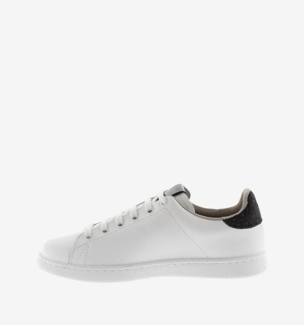 Victoria TENIS LEATHER & GLITTER SWIRLS - Black Shoes Victoria Shoes