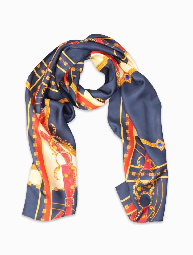 Vintage Belt Silk Scarf scarf zjoosh