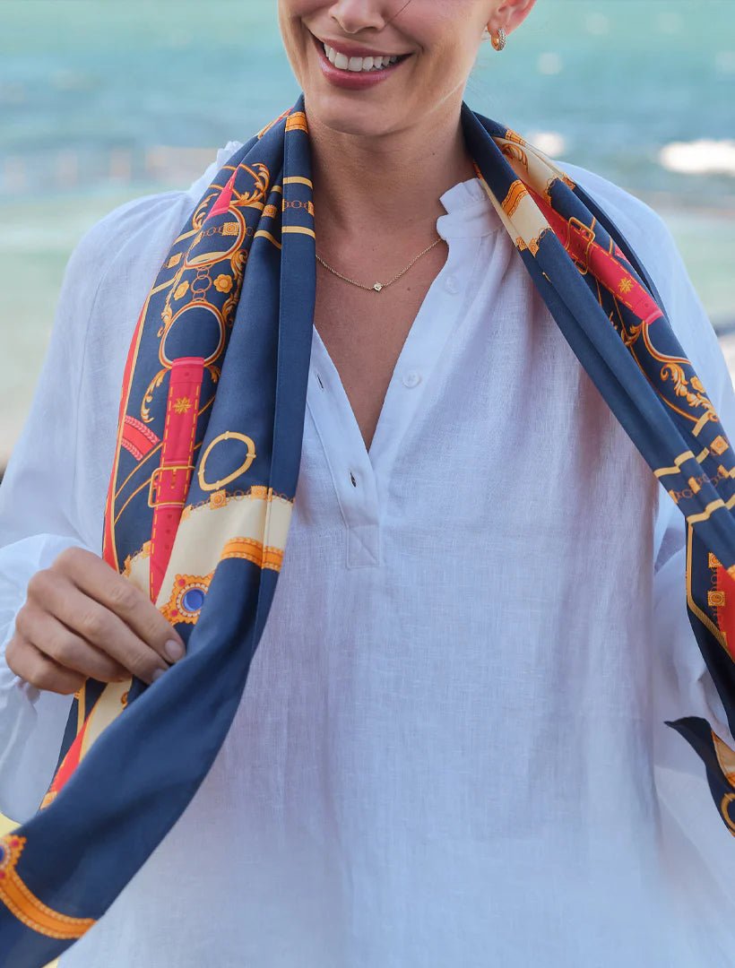 Vintage Belt Silk Scarf scarf zjoosh