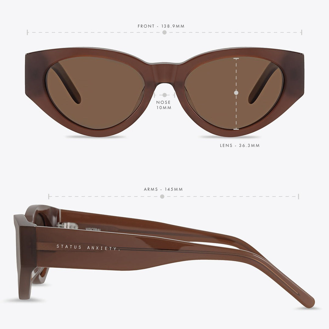 Visceral Sunglasses - Brown Status Anxiety
