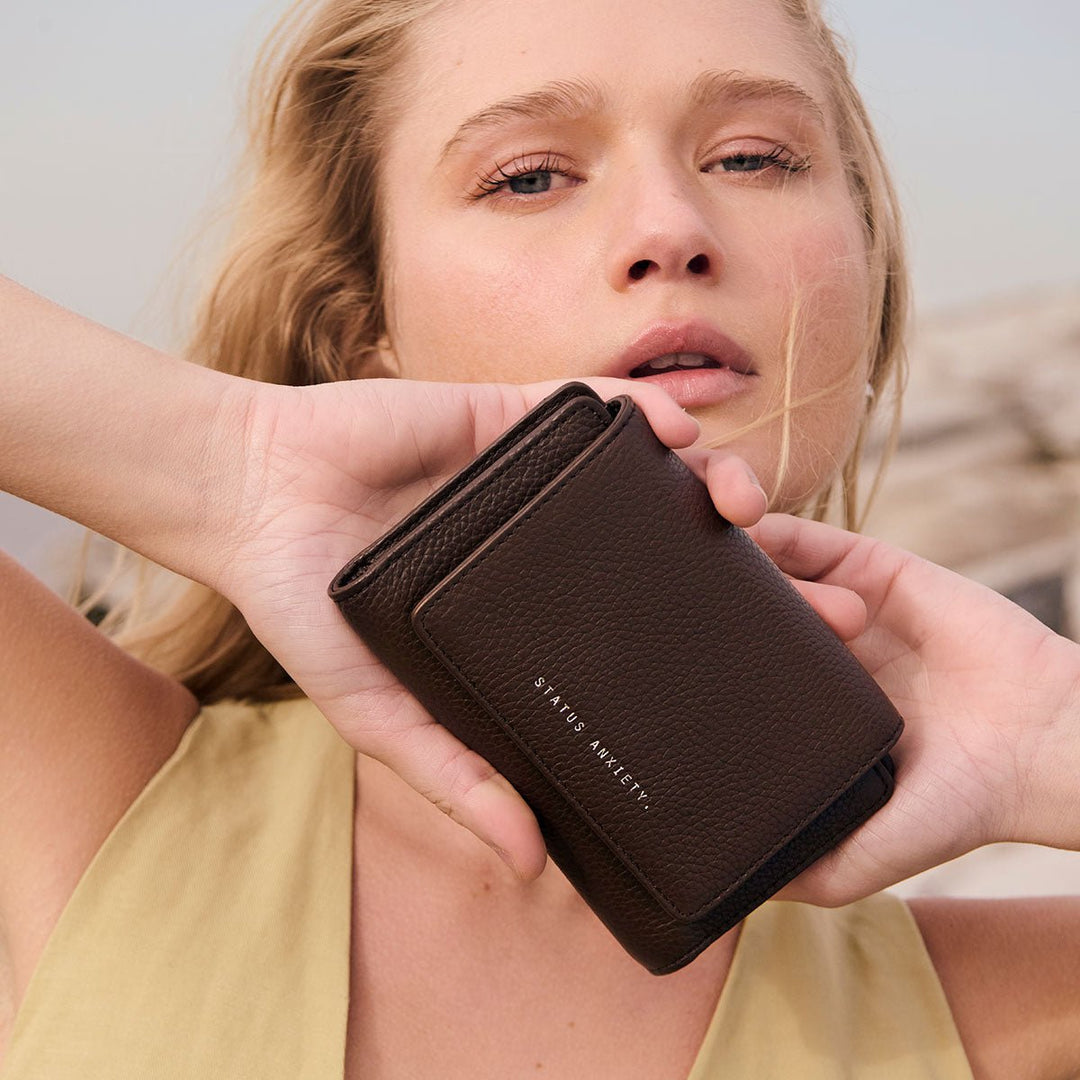 Visions Wallet - Cocoa wallet Status Anxiety