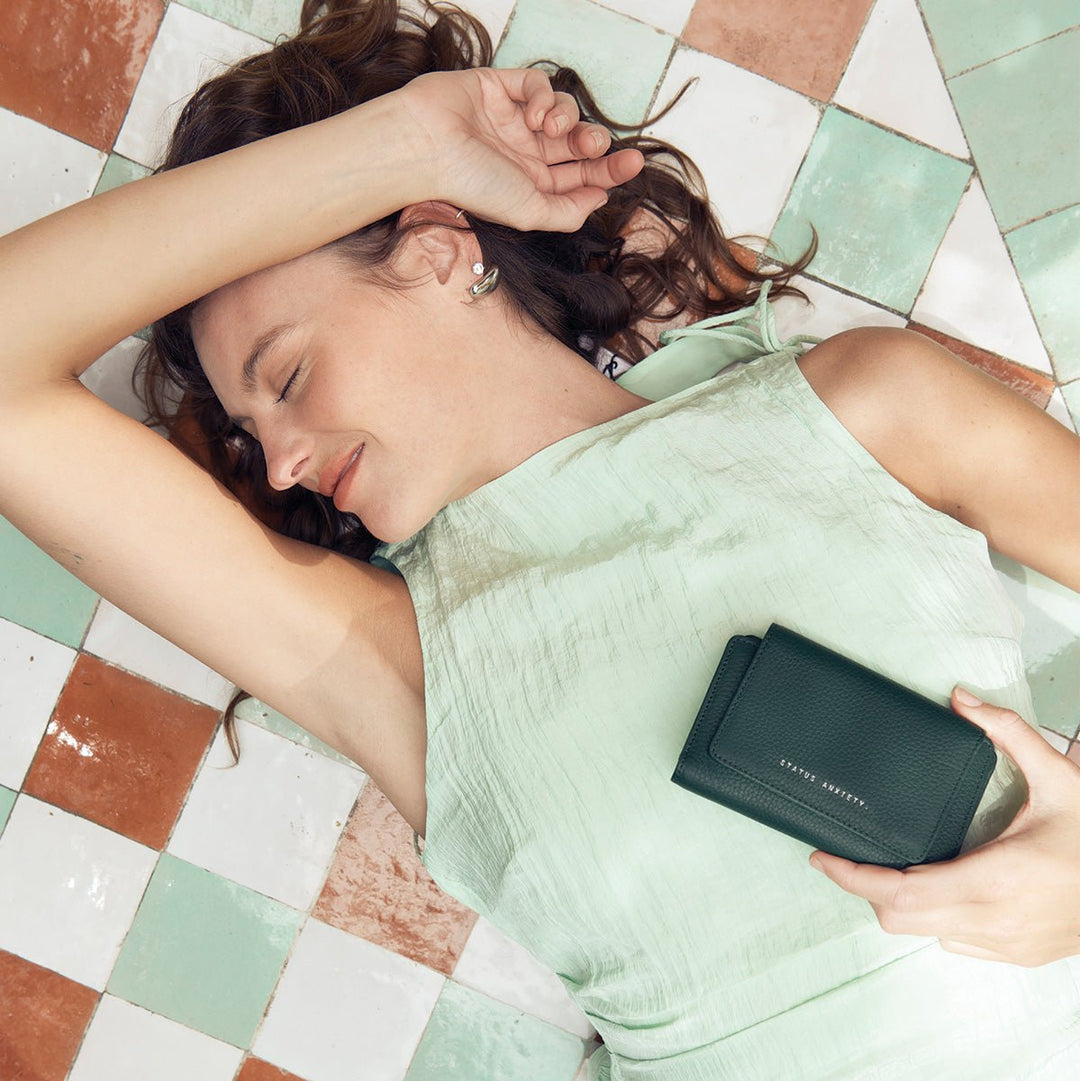 Visions Wallet - Teal wallet Status Anxiety
