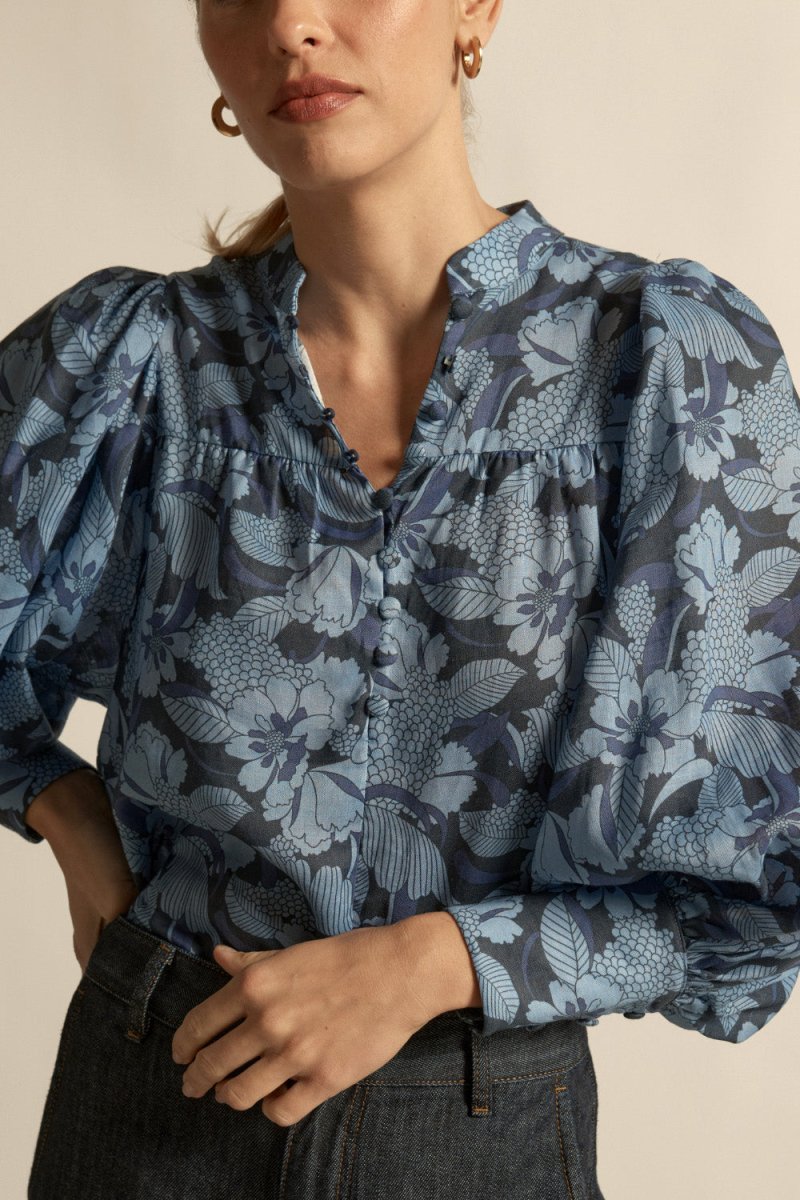 vista top - moonstone garden blouse Zoe Kratzmann
