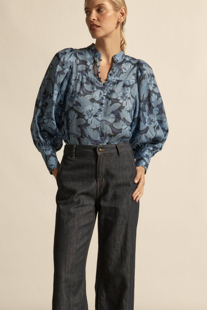 vista top - moonstone garden blouse Zoe Kratzmann