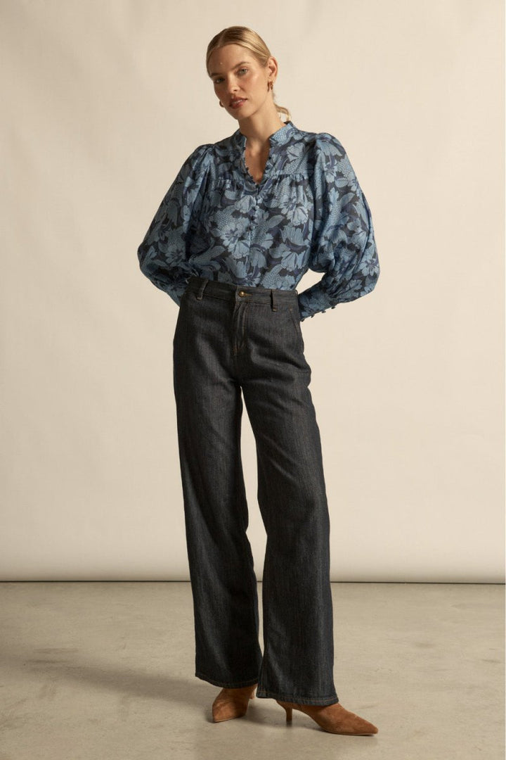 vista top - moonstone garden blouse Zoe Kratzmann