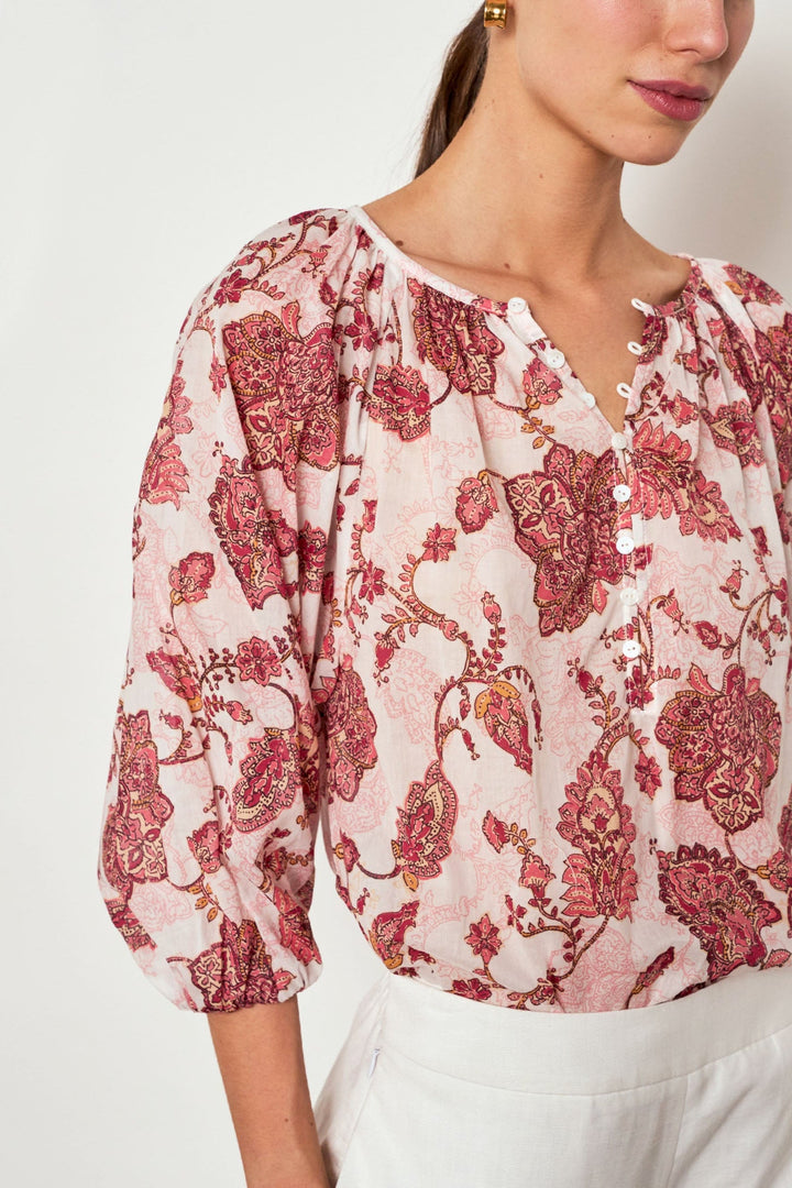 vow top - rose paisley Zoe Kratzmann