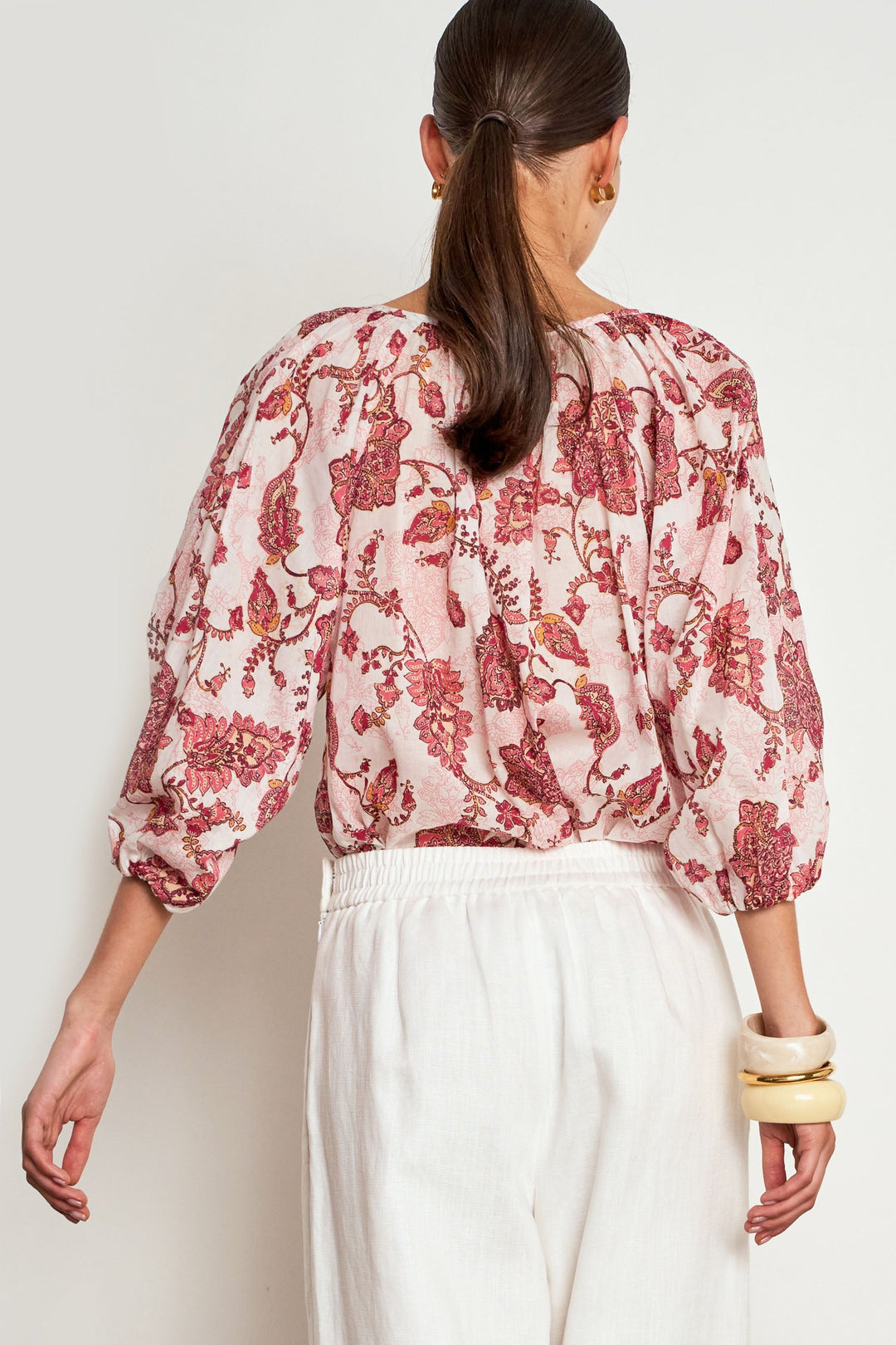vow top - rose paisley Zoe Kratzmann