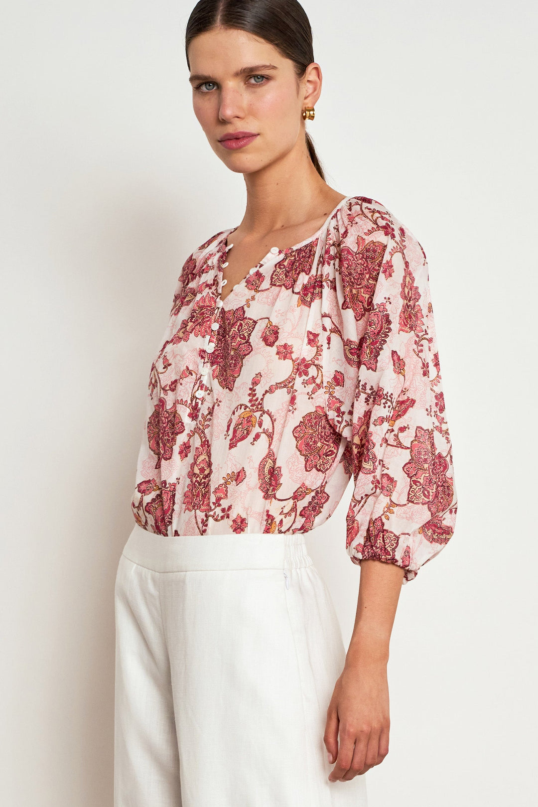 vow top - rose paisley Zoe Kratzmann