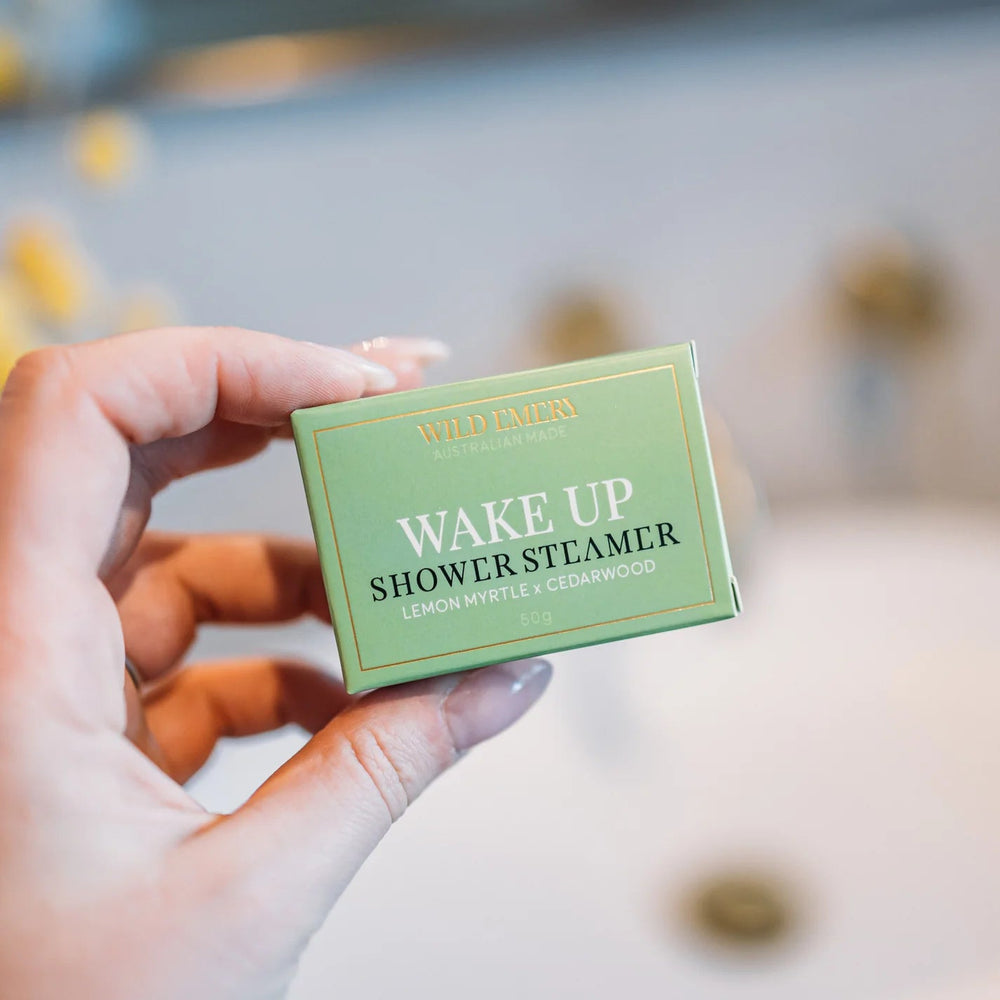 WAKE UP Shower Steamer Shower Steamers Wild Emery Pty Ltd