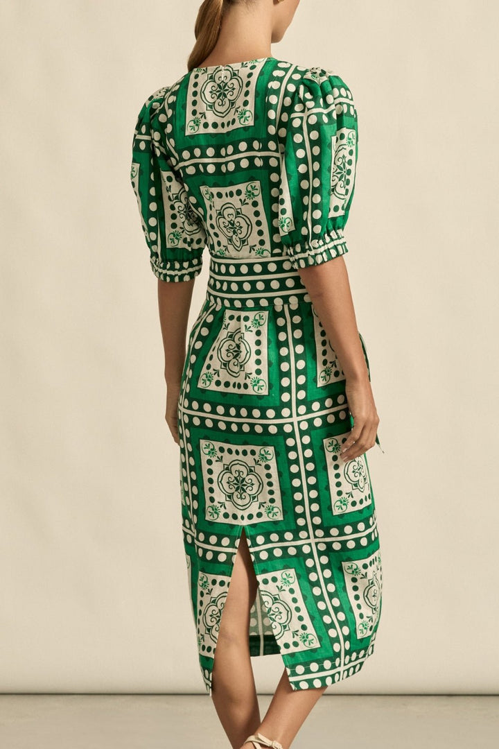 wander dress - parrot scarf Dress Zoe Kratzmann