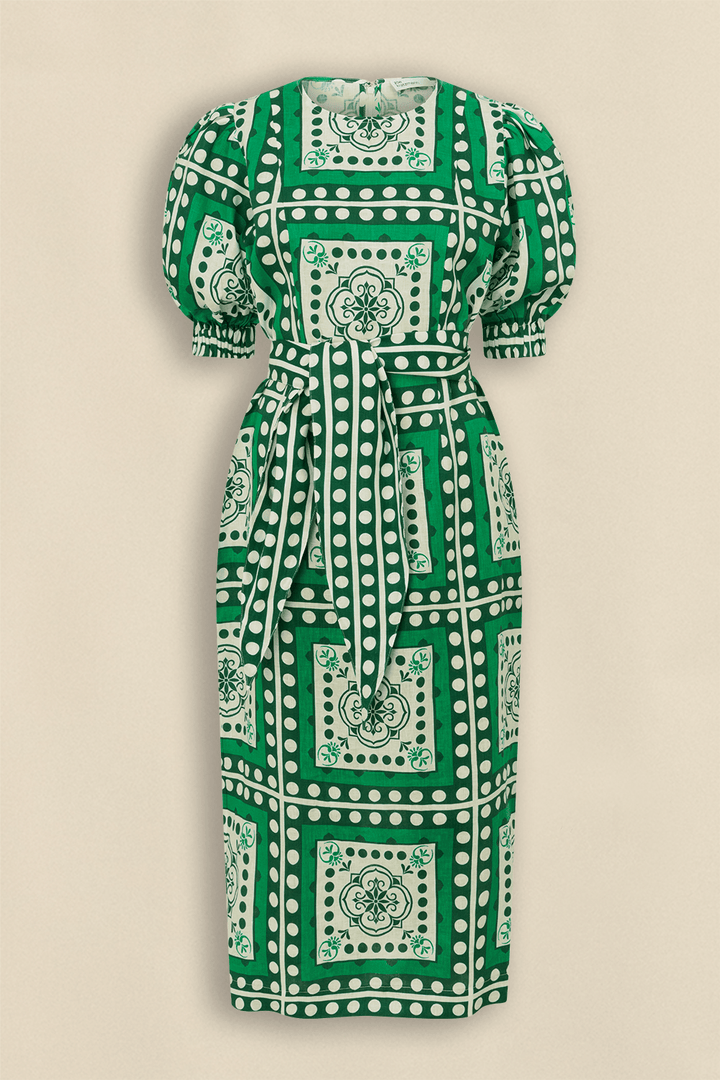 wander dress - parrot scarf Dress Zoe Kratzmann