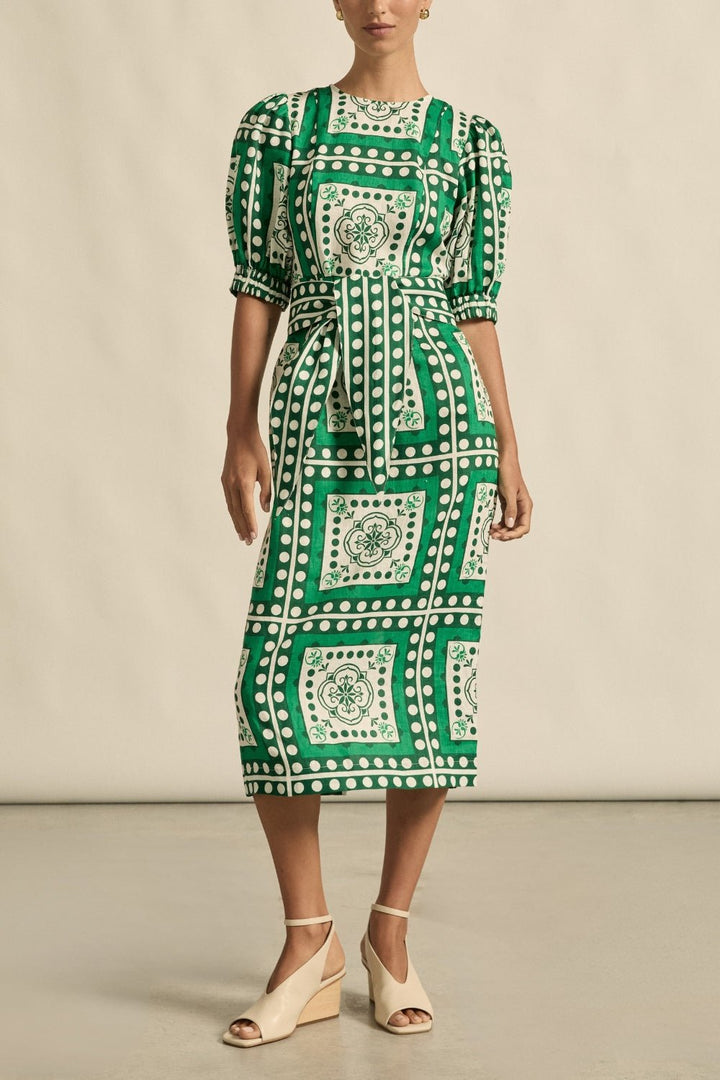 wander dress - parrot scarf Dress Zoe Kratzmann