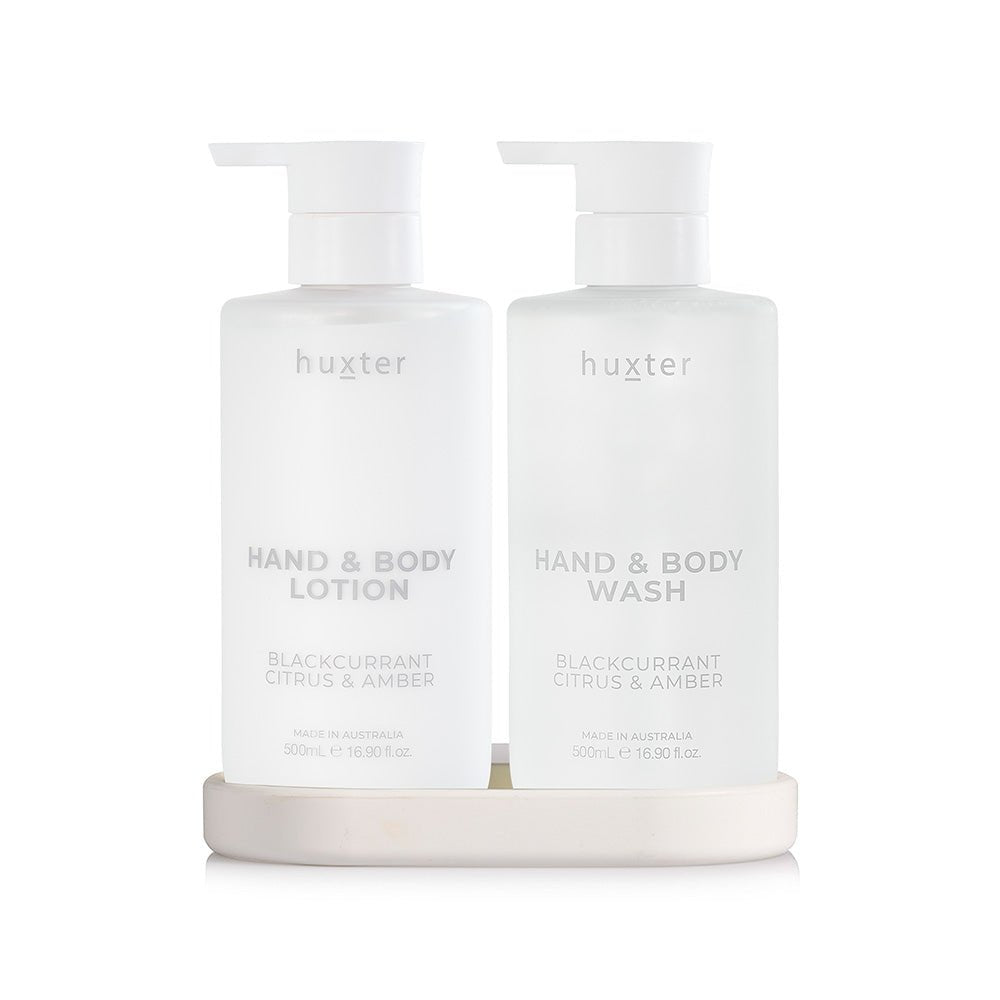 Wash and Lotion Gift Set 500ml - Limited Edition - Blackcurrant, Citrus & Amber - Stanleyandstone