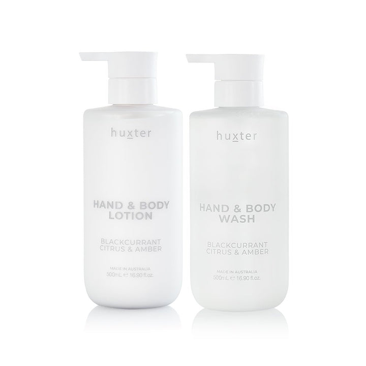 Wash and Lotion Gift Set 500ml - Limited Edition - Blackcurrant, Citrus & Amber - Stanleyandstone